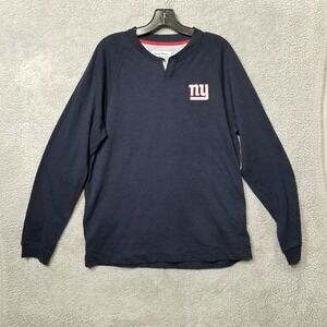 New York Giants Sweater Mens Medium Blue Tommy Bahama Pullover NFL‎